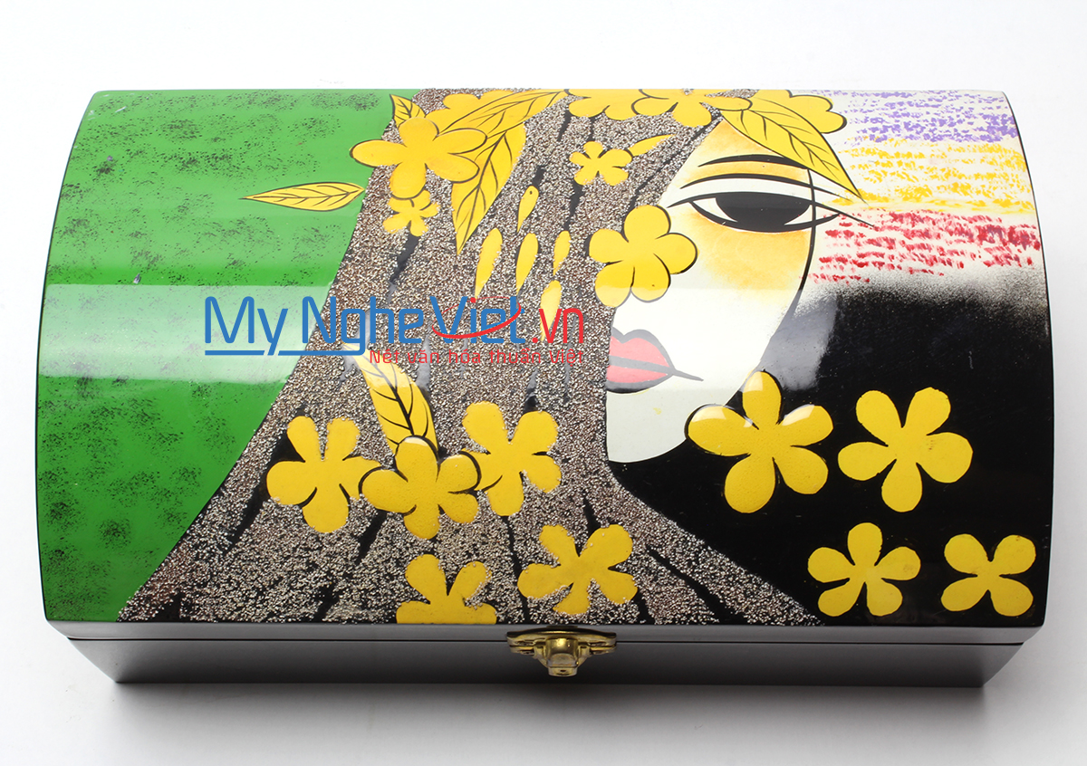 Hộp trang sức nắp cong Picasso MNV-SMA466 (HÀNG ĐẶT)