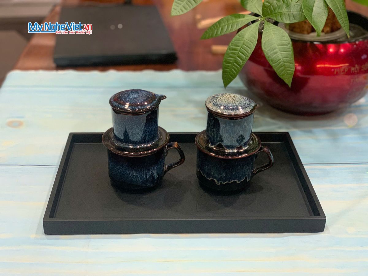 Khay sơn mài màu đen mờ KSMTN001