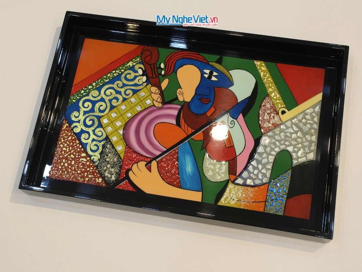 Khay sơn mài Picasso 25x38- KSM2538 PICASSO - 3