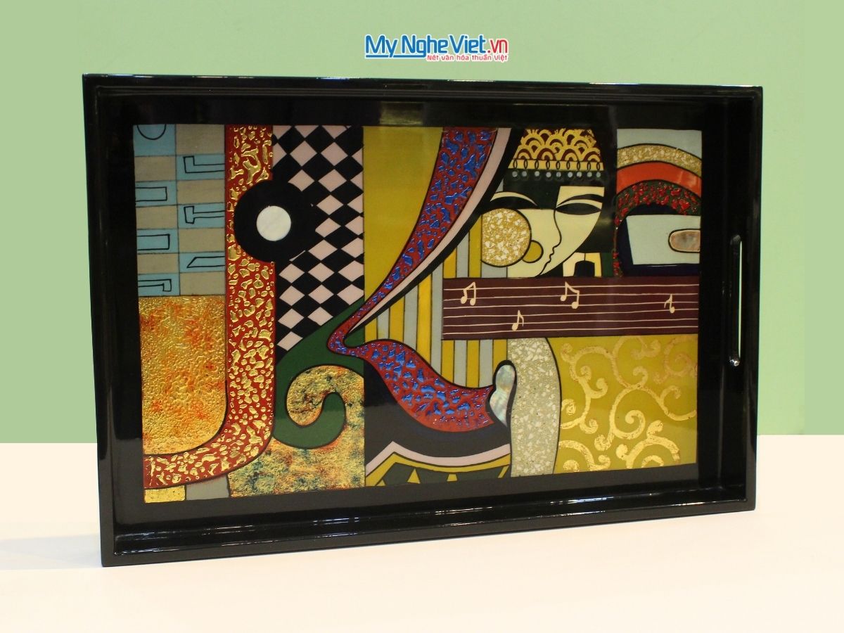 Khay sơn mài Picasso 25x38- KSM2538 PICASSO - 4