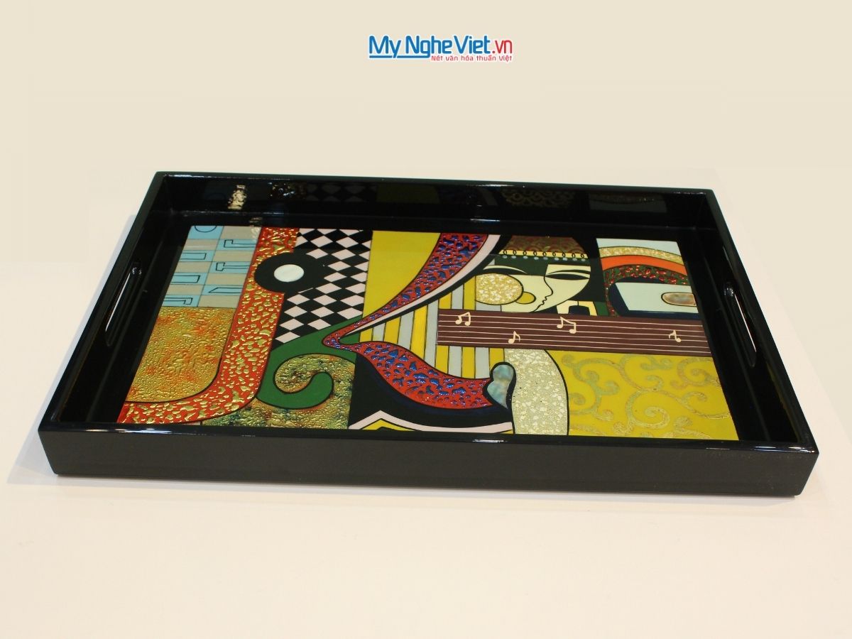 Khay sơn mài Picasso 25x38- KSM2538 PICASSO - 4