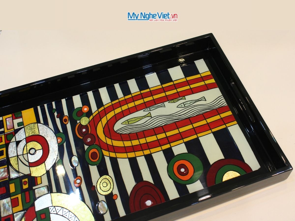 Khay sơn mài Picasso 25x38- KSM2538 PICASSO - 1
