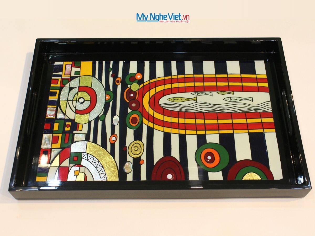 Khay sơn mài Picasso 25x38- KSM2538 PICASSO - 1