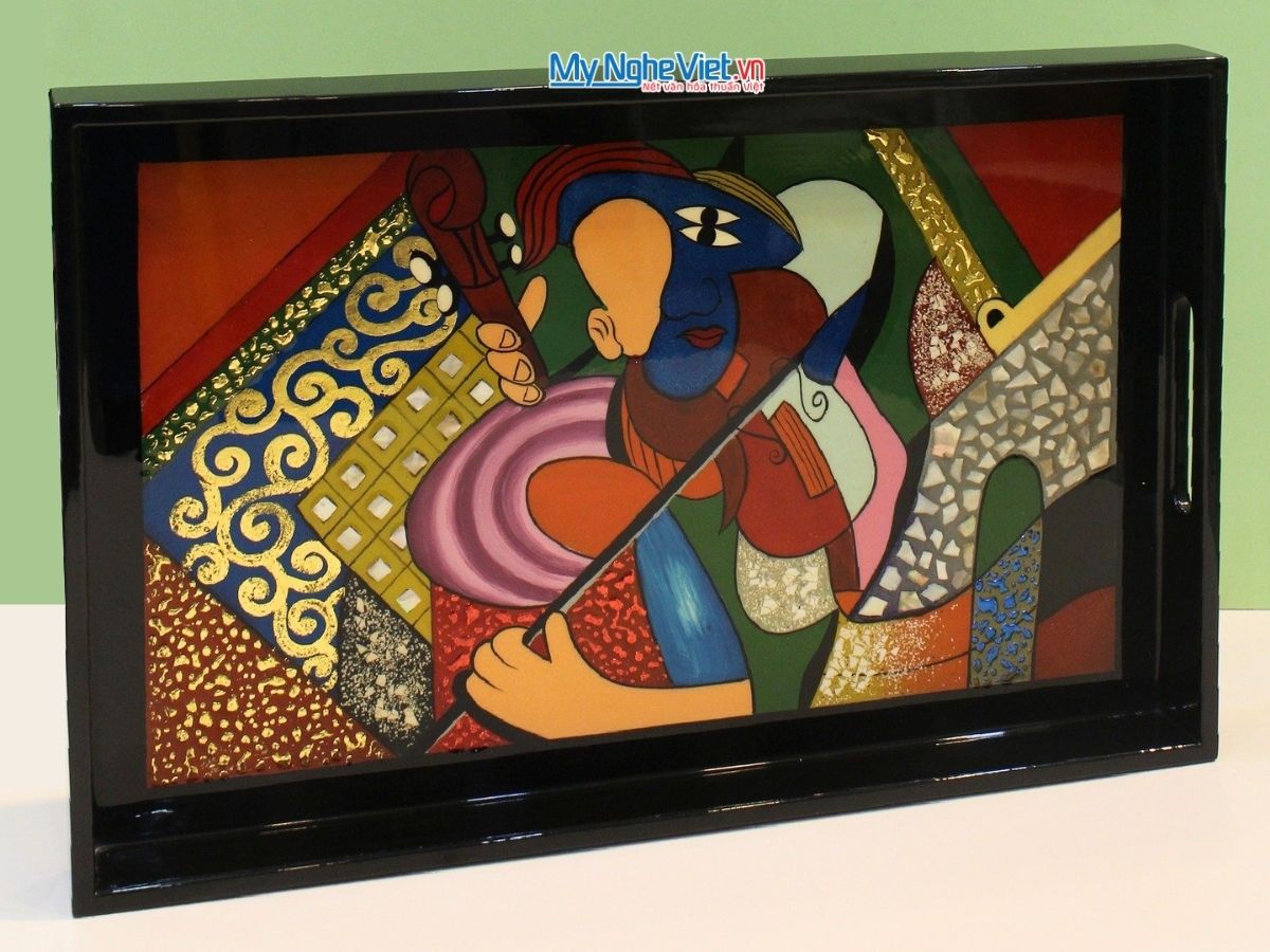 Khay sơn mài Picasso 25x38- KSM2538 PICASSO - 3