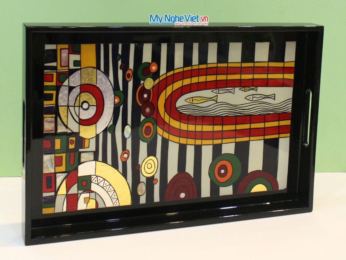 Khay sơn mài Picasso 25x38- KSM2538 PICASSO - 1