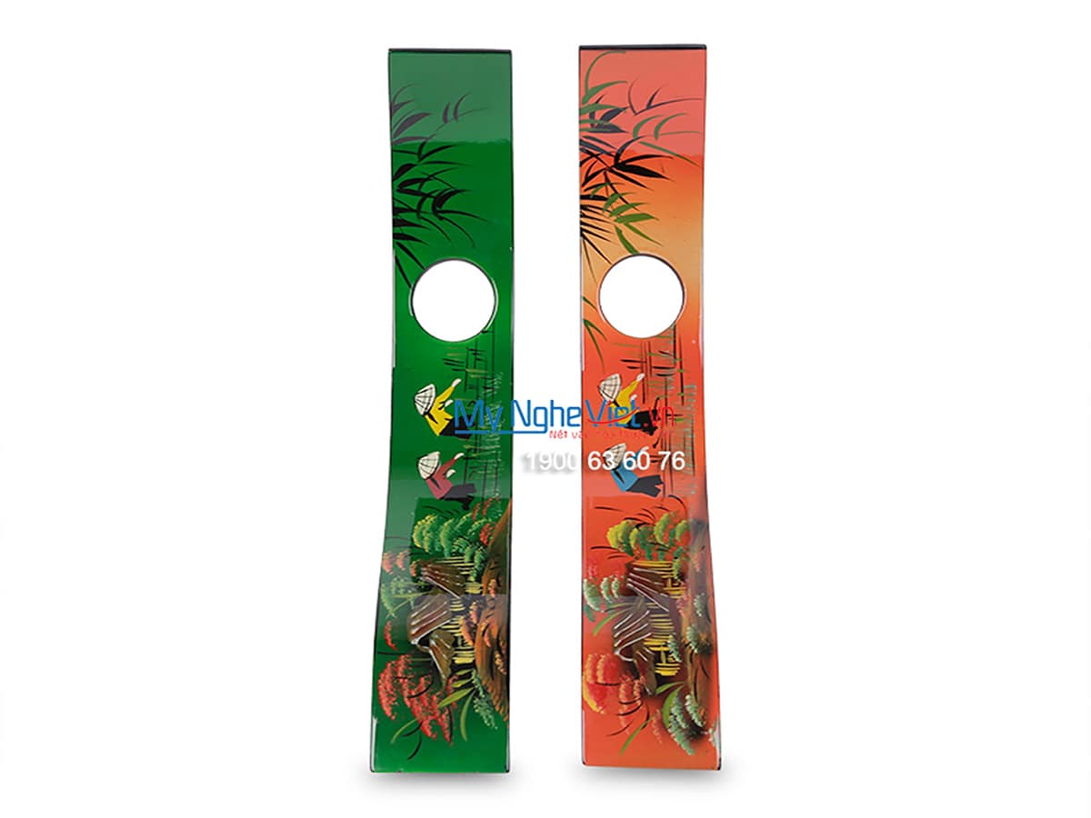 Cọng rượu sơn mài đồng quê có đế MNV-CRSM05