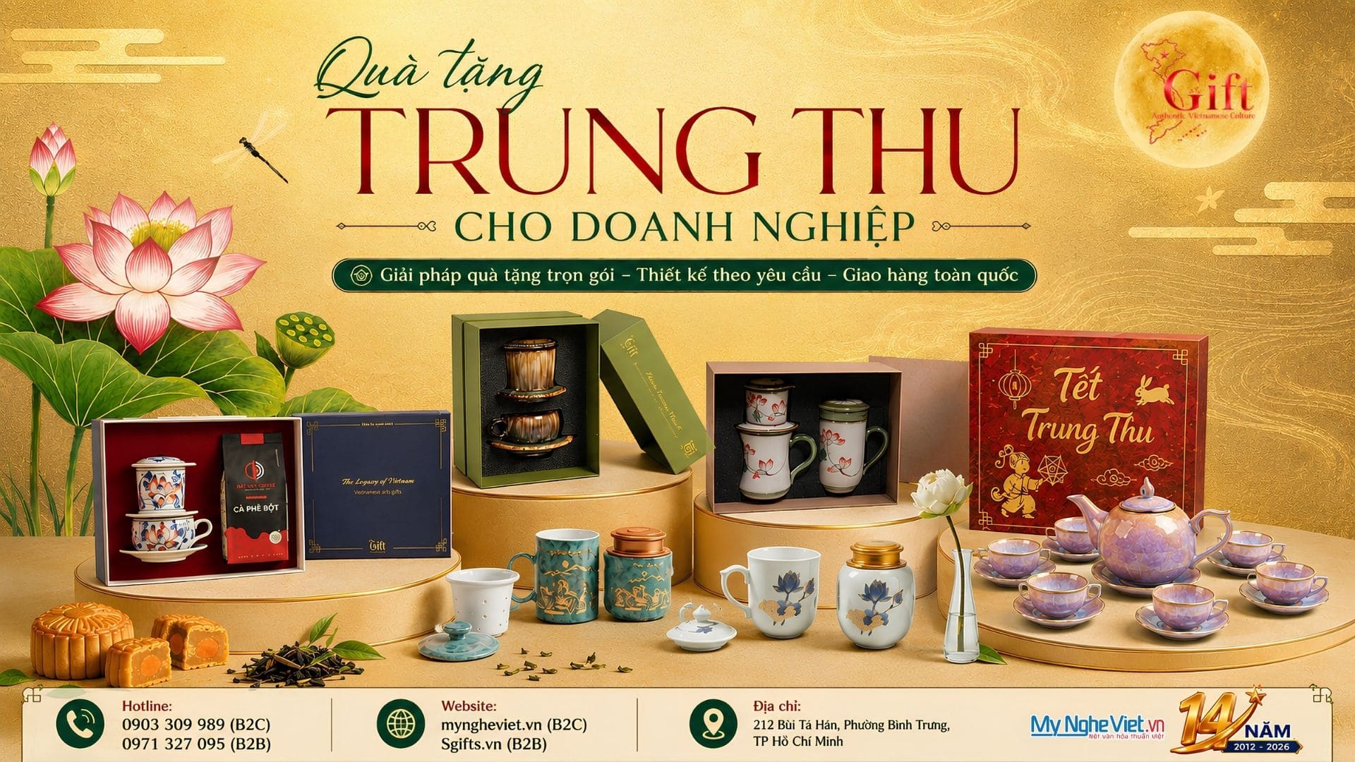 Quà Trung Thu Doanh Nghiệp - Banner Tháng 8